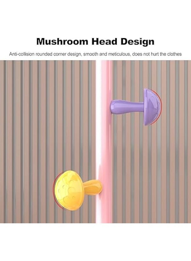 علاقة ملابس، علاقة ملابس قائمة بذاتها للمدخل مزودة بـ 7 خطافات على شكل فطر، علاقة ملابس معدنية قابلة لتعديل الارتفاع (ارتفاعين) للمدخل، الردهة، غرفة النوم، لون أبيض - Image 2